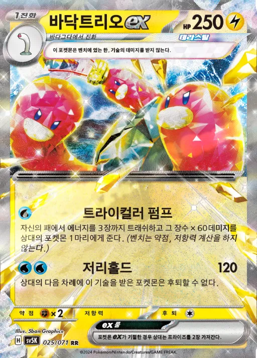 Front of 바닥트리오 ex 25, 와일드포스 Korean