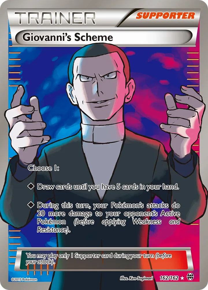 XY—BREAKthrough 영어판 Giovanni's Scheme 162 카드 앞면