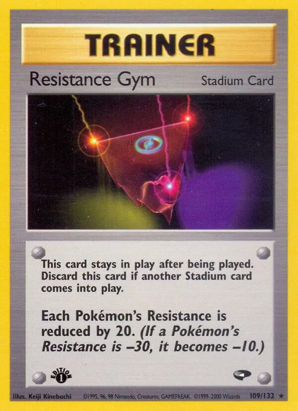 Gym Challenge 英語版 Resistance Gym 109 カード表面