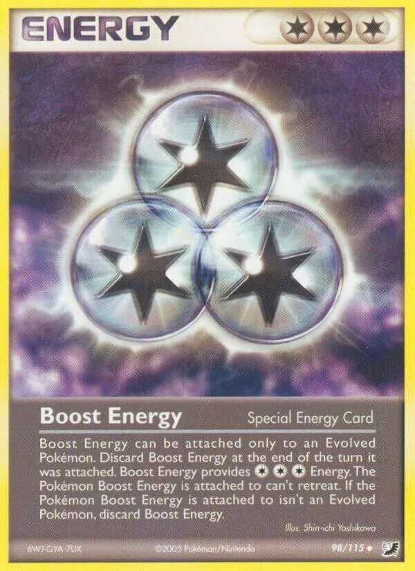 EX Unseen Forces 영어판 Boost Energy 98 카드 앞면