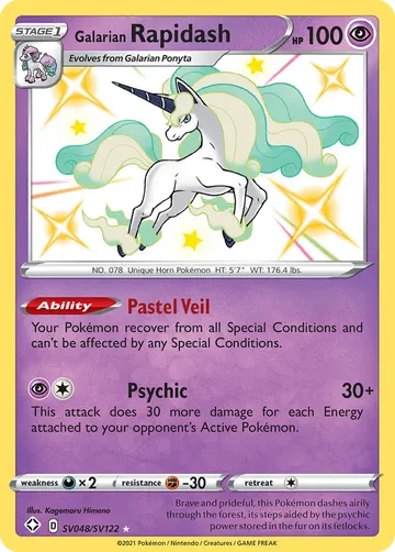 Galarian Rapidash SV048 $13.59