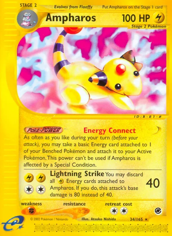 Expedition Base Set 英語版 Ampharos 34 カード表面