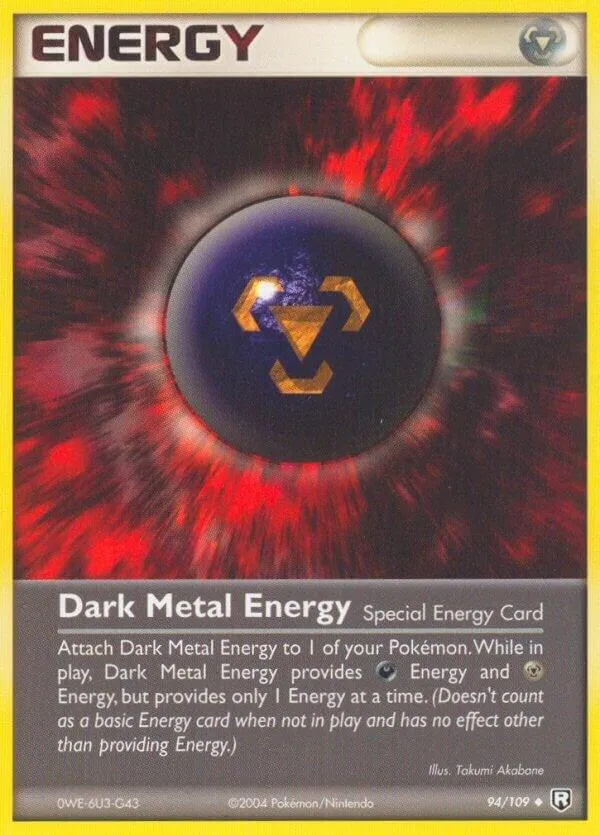 EX Team Rocket Returns 영어판 Dark Metal Energy 94 카드 앞면