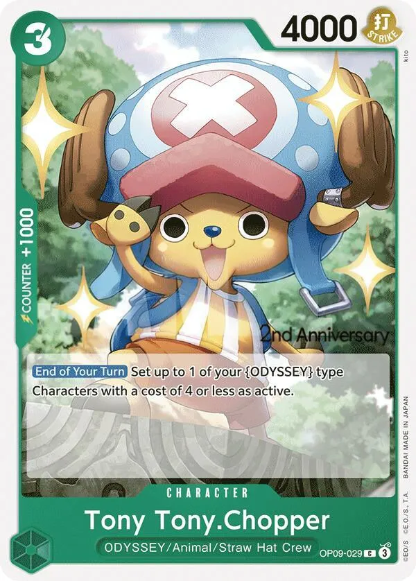 Emperors in the New World 영어판 Tony Tony.Chopper OP09-029 · 기념 대회 카드 앞면