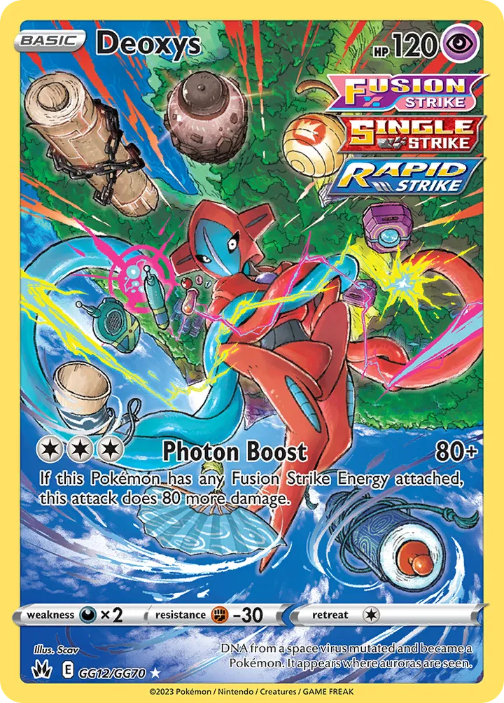 Crown Zenith 英語版 Deoxys GG12 カード表面