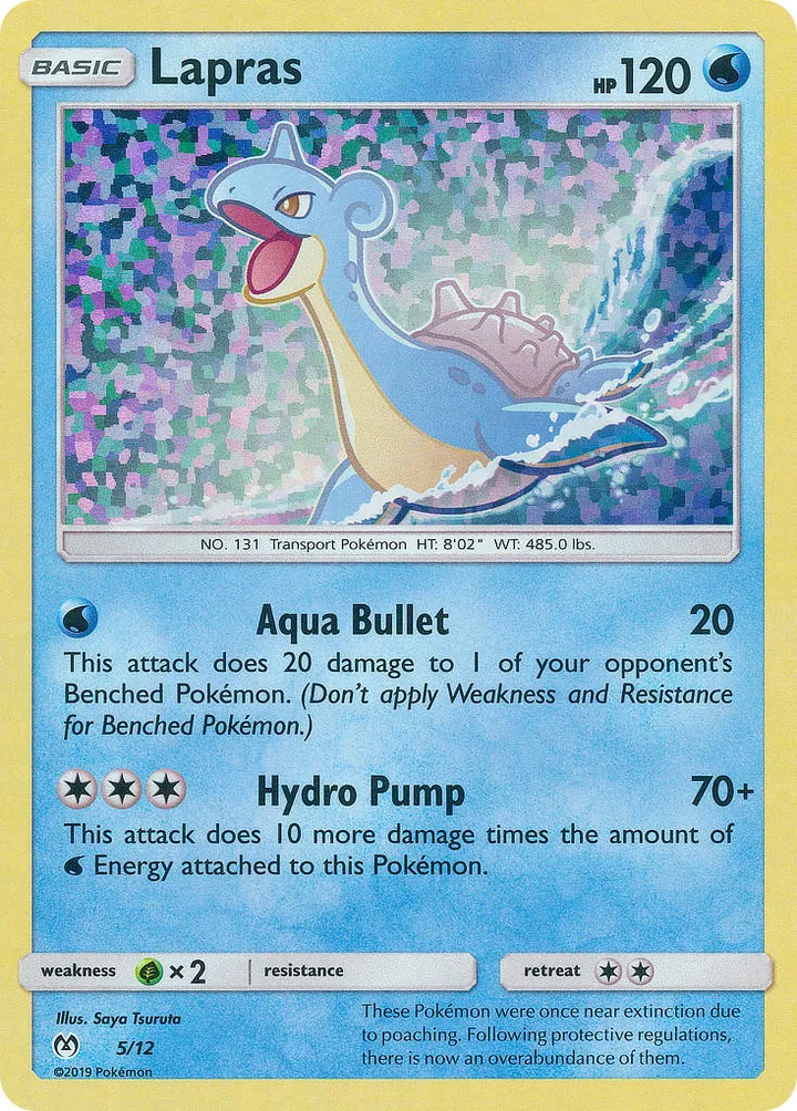 McDonald's Collection 2019 영어판 Lapras 5 카드 앞면