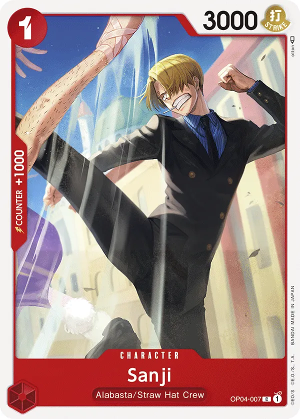 Kingdoms of Intrigue 英語版 Sanji OP04-007 カード表面