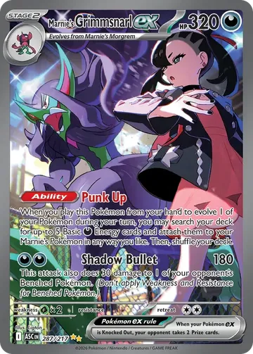 Marnie's Grimmsnarl ex 287 $35.13