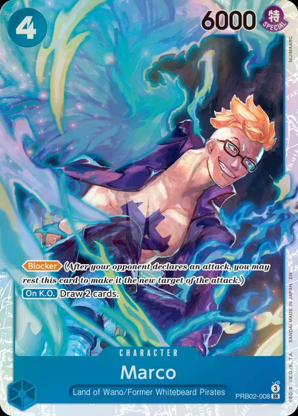 One Piece Card The Best vol.2 英語版 Marco PRB02-008 カード表面