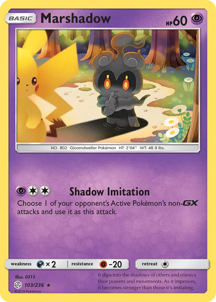 Sun & Moon—Cosmic Eclipse 英語版 Marshadow 103 カード表面