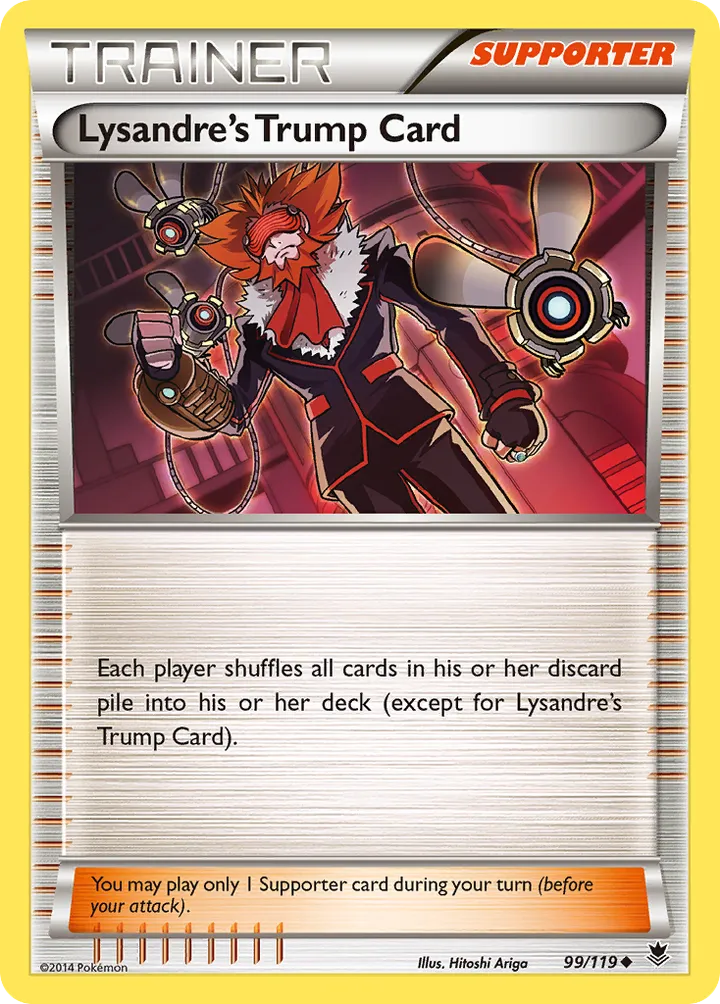 XY—Phantom Forces 영어판 Lysandre's Trump Card 99 카드 앞면