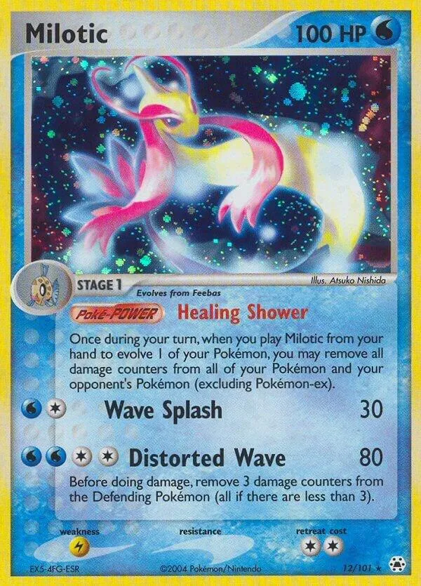 Front of Milotic 12, EX Hidden Legends English