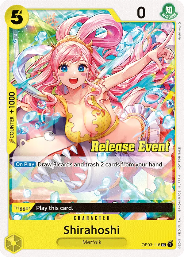 Pillars of Strength 영어판 Shirahoshi OP03-116 · 패럴렐 3 카드 앞면