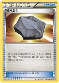 Front of 날개화석 65, 메갈로캐논 Korean