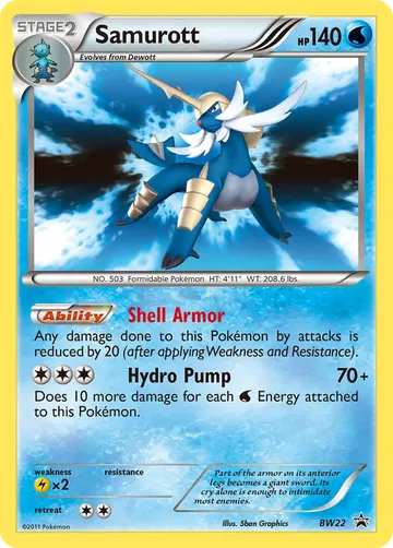 Samurott BW22 $4.61