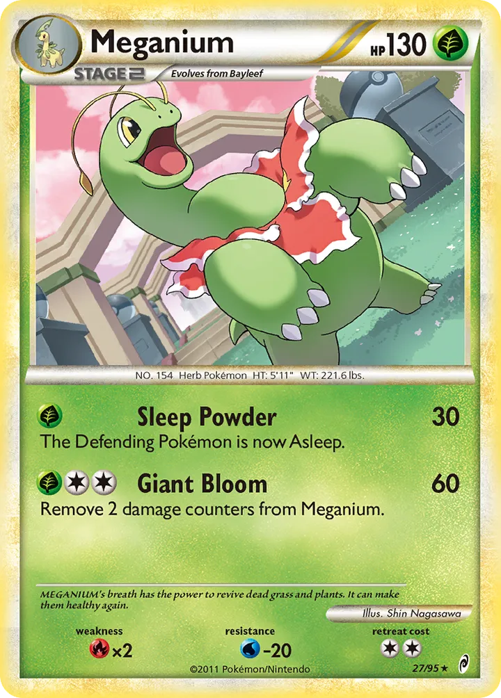 Pokémon TCG: Call of Legends 英語版 Meganium 27 カード表面