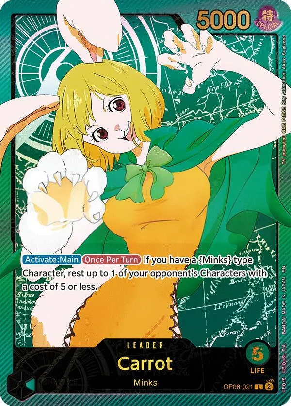 Two Legends 英語版 Carrot OP08-021 カード表面