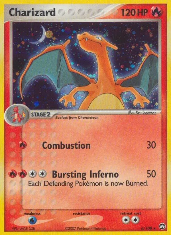 EX Power Keepers 英語版 Charizard 6 カード表面