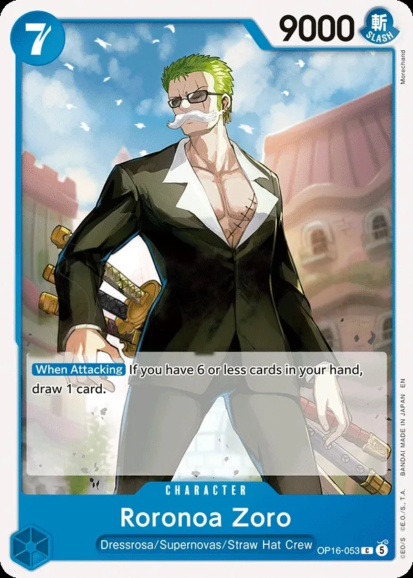 The Time of Battle 英語版 Roronoa Zoro OP16-053 カード表面