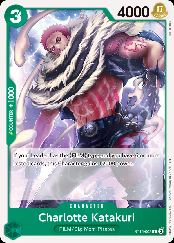 GREEN Uta 영어판 Charlotte Katakuri ST16-003 · 재록 카드 앞면