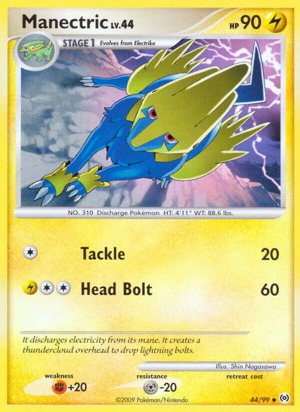 Platinum—Arceus 英語版 Manectric 44 カード表面
