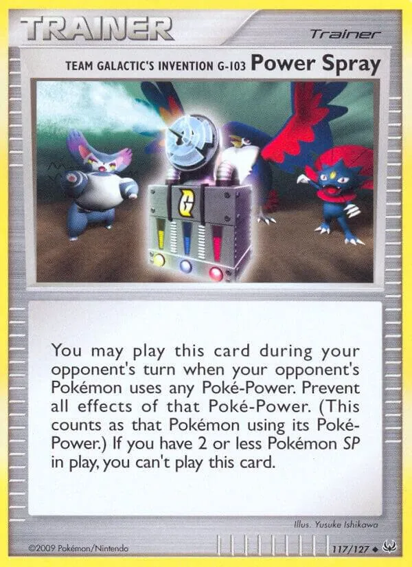 Platinum 英語版 Team Galactic's Invention G-103 Power Spray 117 カード表面