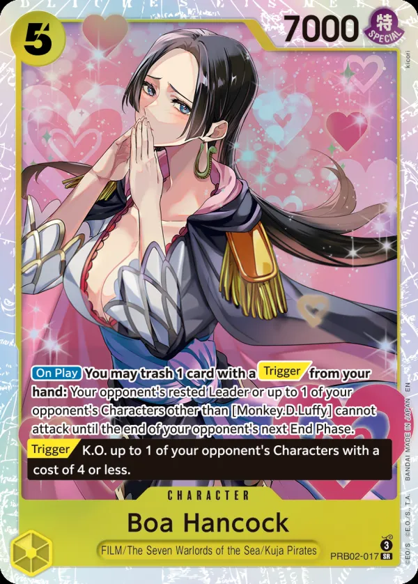 One Piece Card The Best vol.2 영어판 Boa Hancock PRB02-017 카드 앞면