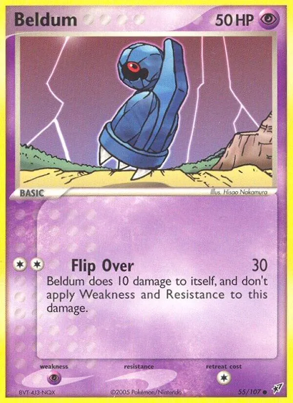 EX Deoxys 영어판 Beldum 55 카드 앞면