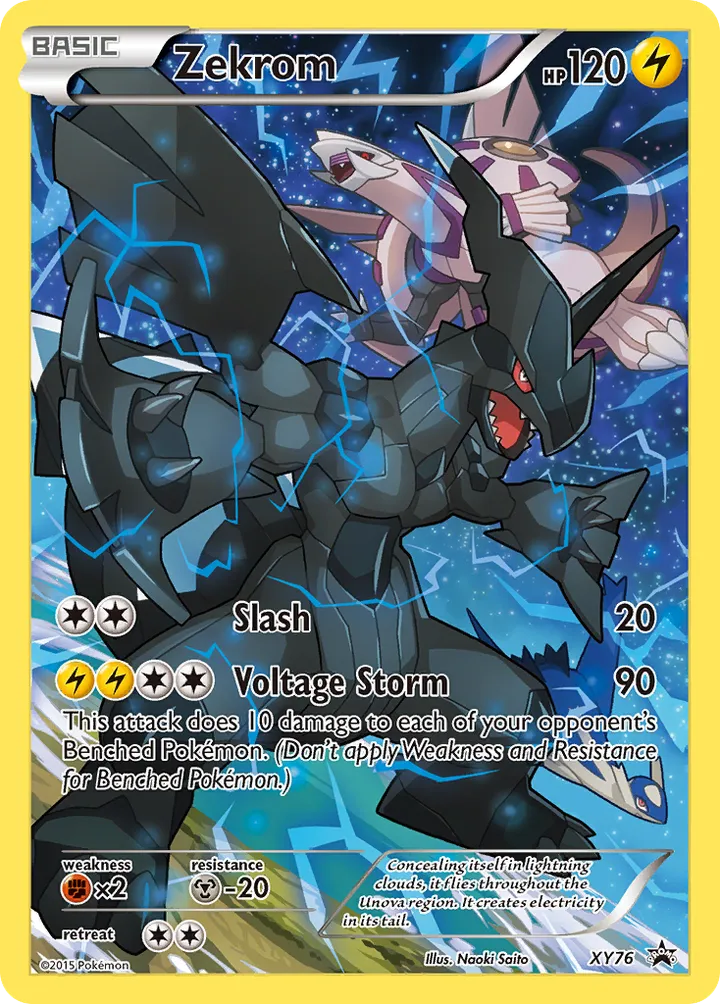 XY Black Star Promos 英語版 Zekrom XY76 カード表面