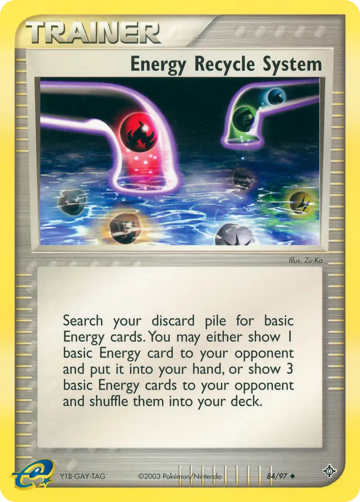 EX Dragon 英語版 Energy Recycle System 84 カード表面
