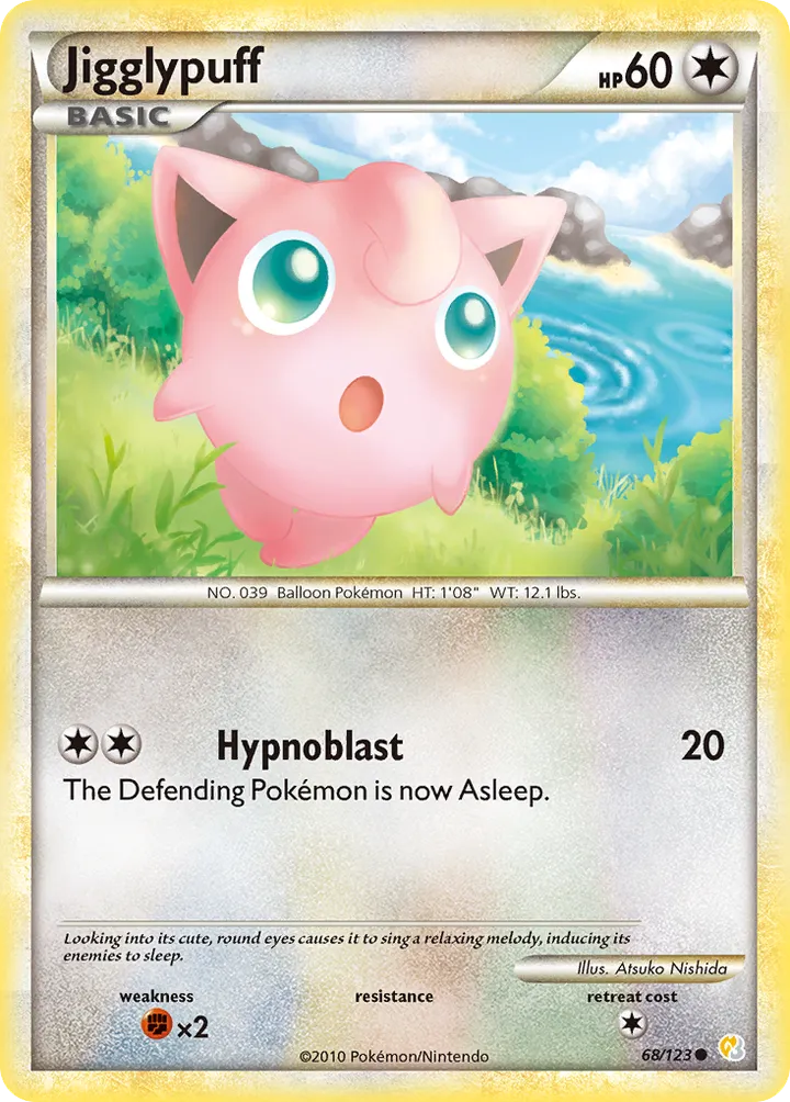HeartGold & SoulSilver 英語版 Jigglypuff 68 カード表面