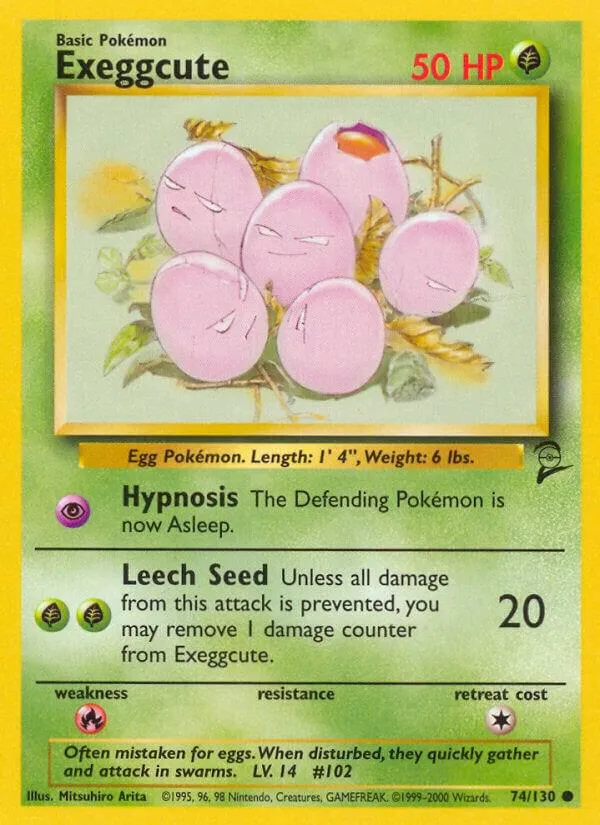 Base Set 2 영어판 Exeggcute 74 카드 앞면