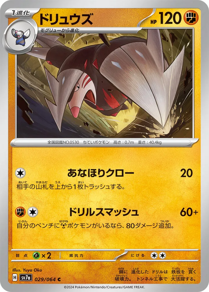 Front of Excadrill 29, 楽園ドラゴーナ Japanese