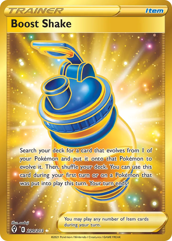 Sword & Shield—Evolving Skies 영어판 Boost Shake 229 카드 앞면