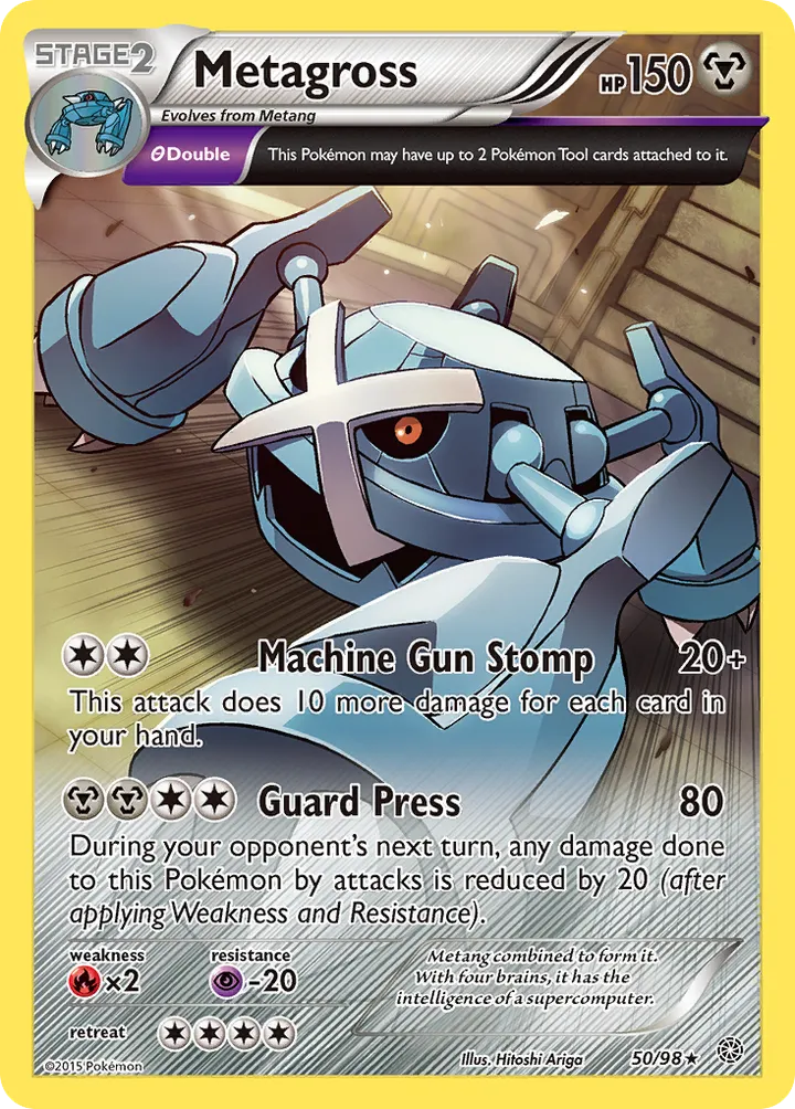 XY—Ancient Origins 英語版 Metagross 50 カード表面