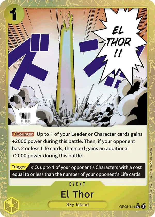 Awakening of the New Era 英語版 El Thor OP05-114 · パラレル 3 カード表面