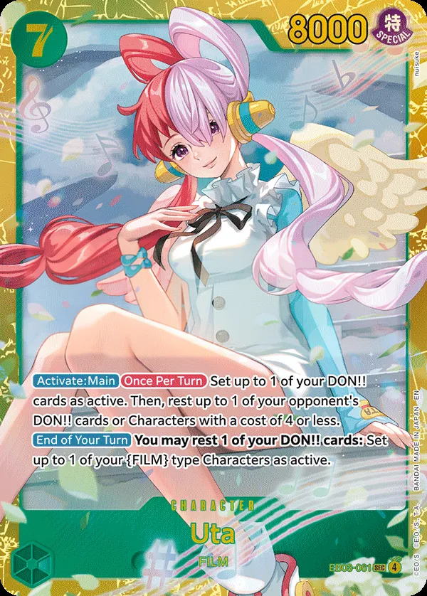 One Piece Heroines Edition 英語版 Uta EB03-061 カード表面