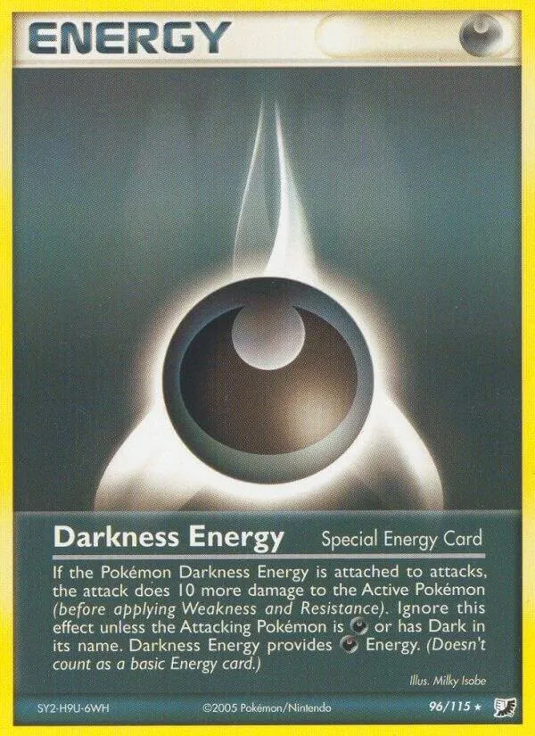 EX Unseen Forces 영어판 Darkness Energy 96 카드 앞면