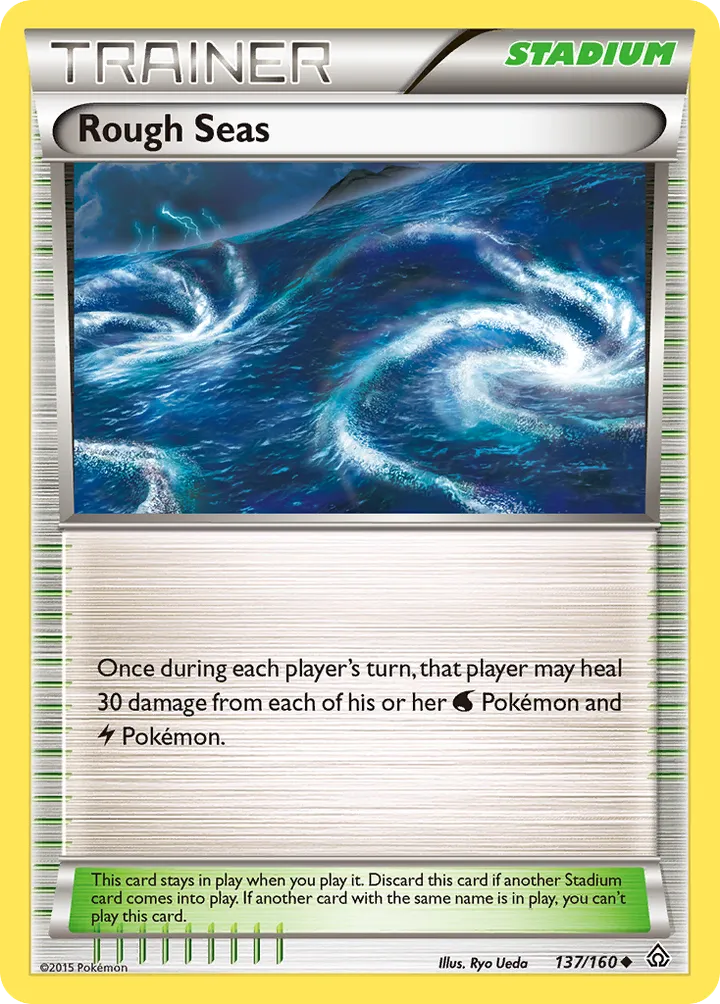 XY—Primal Clash 영어판 Rough Seas 137 카드 앞면