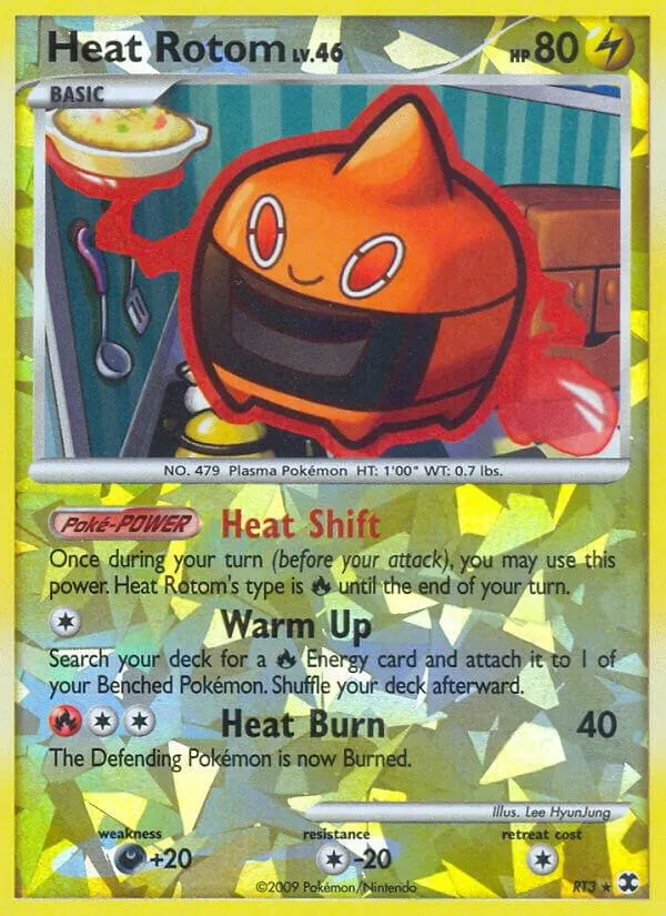 Platinum—Rising Rivals 英語版 Heat Rotom RT3 カード表面