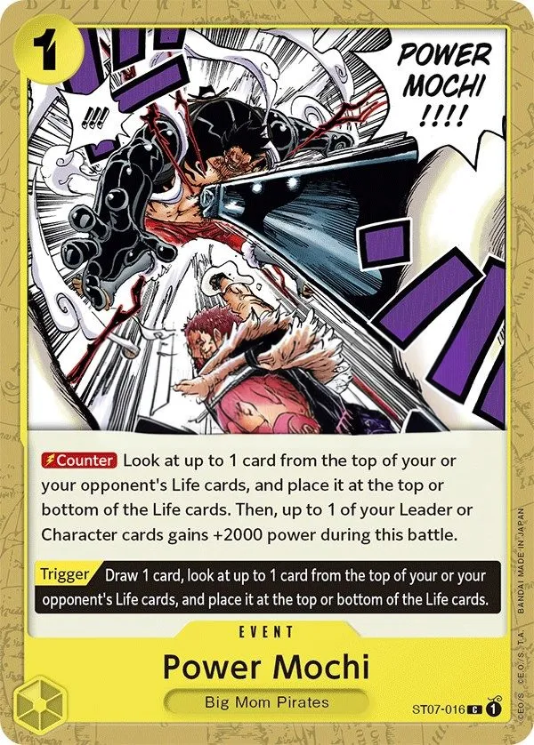 Big Mom Pirates 영어판 Power Mochi ST07-016 카드 앞면