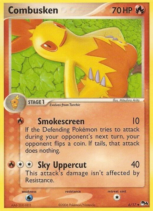 POP Series 4 英語版 Combusken 6 カード表面