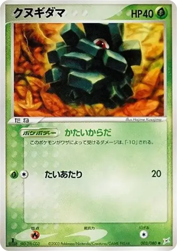 Front of Pineco 3, マグマVSアクア ふたつの野望 Japanese