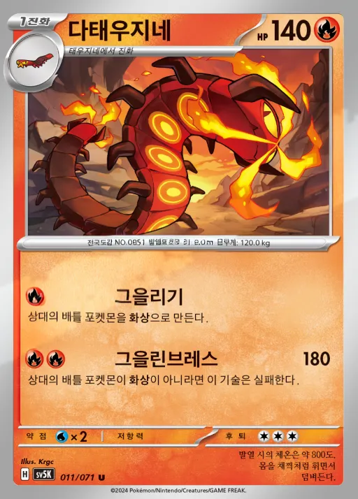 Front of 다태우지네 11, 와일드포스 Korean