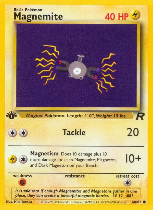 Team Rocket 英語版 Magnemite 60 カード表面