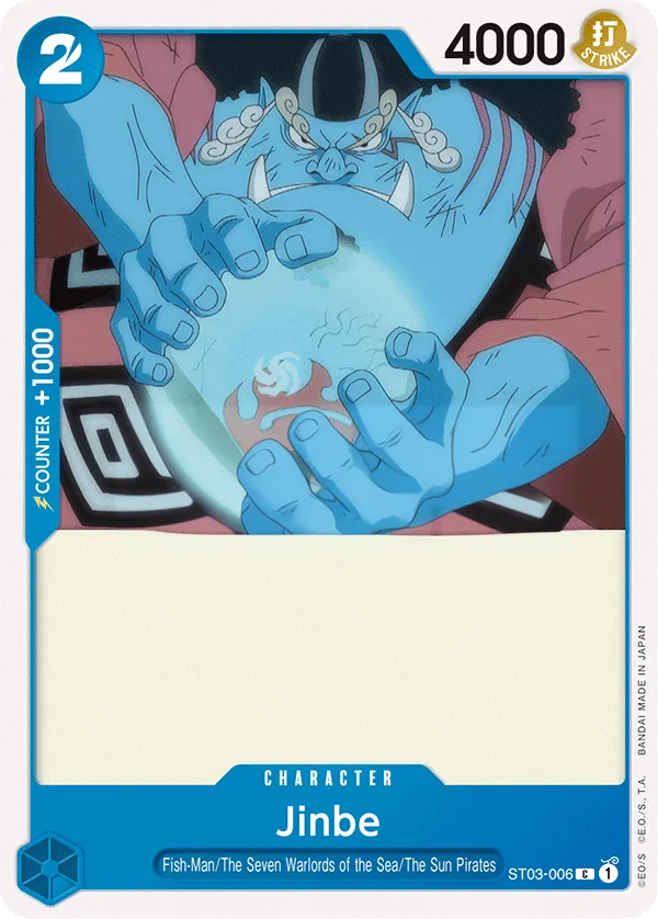 The Seven Warlords of the Sea 영어판 Jinbe ST03-006 카드 앞면