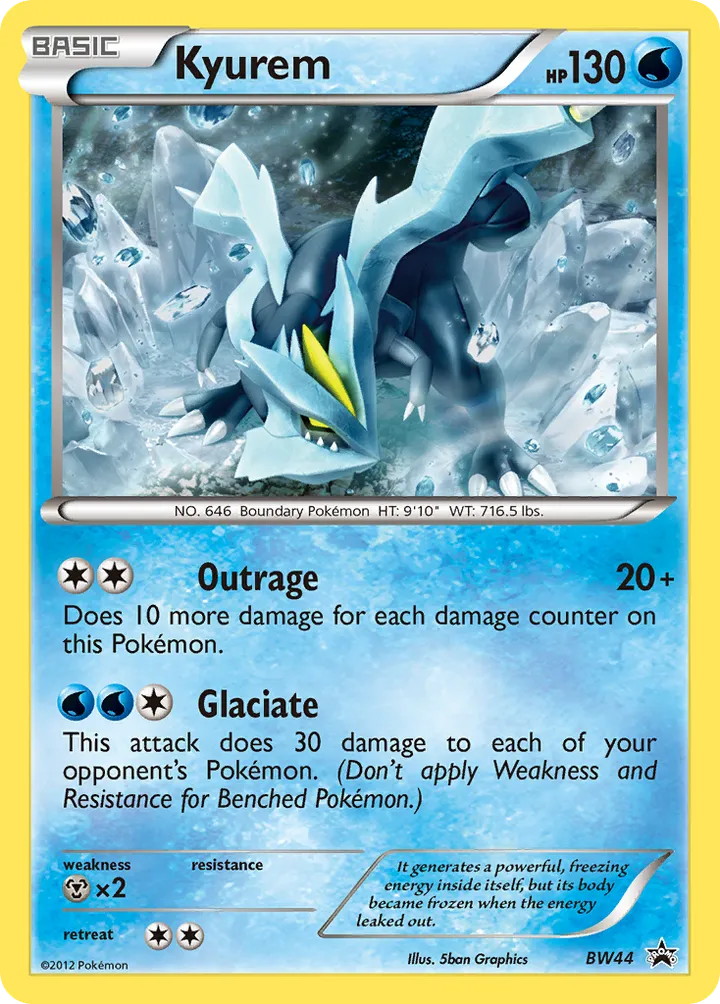 BW Black Star Promos 英語版 Kyurem BW44 カード表面