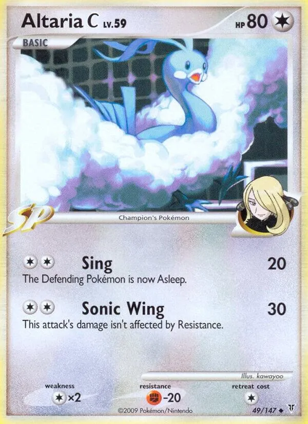 Platinum—Supreme Victors 영어판 Altaria C 49 카드 앞면