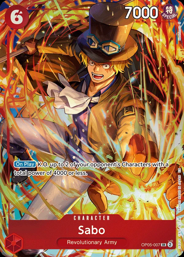 Awakening of the New Era 英語版 Sabo OP05-007 · パラレル 4 カード表面