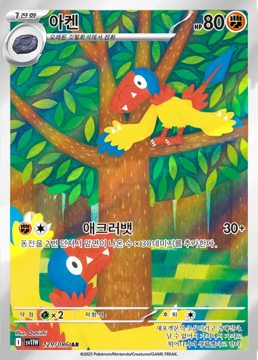 Front of 아켄 129, 화이트플레어 Korean